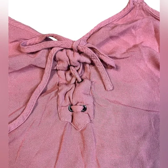 torrid pink tank top 100% rayon with adjustable straps size 1 beach summer - Picture 2 of 9